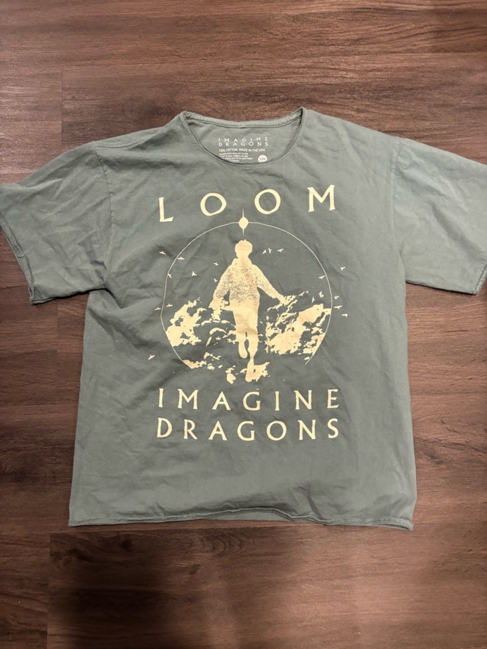 Imagine Dragons LOOM Graphic Short Sleeve T-Shirt - Sage
